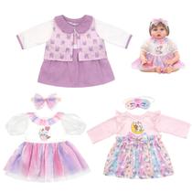 Conjunto de roupas para bonecas Ecore Fun Reborn de 20-22 polegadas com casaco e saias