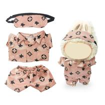 Conjunto de roupas para bonecas NEOVISTA LABUBU, pijamas rosados de 17 cm, 3 peças Conjunto de roupas para bonecas NEOVISTA LABUBU, pijamas rosados de 17 cm, 3 peças