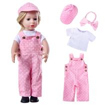 Conjunto de roupas para bonecas Rakki Dolli 3 unidades. Casaco verde Blue Jeans Conjunto de roupas para bonecas Rakki Dolli 3 unidades. Casaco verde Blue Jeans