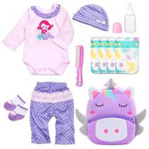 Conjunto de Roupas para Bonecas Reborn (11 Peças) - Bebês de 43 a 56 cm