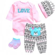 Conjunto de roupas para bonecas Reborn Baby Bear de 17-22 polegadas MAIHAO Cute Bear Conjunto de roupas para bonecas Reborn Baby Bear de 17-22 polegadas MAIHAO Cute Bear