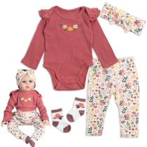 Conjunto de roupas para bonecas Reborn Baby Dolls 43-56cm Babyfere Red Conjunto de roupas para bonecas Reborn Baby Dolls 43-56cm Babyfere Red