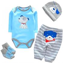 Conjunto de roupas para bonecas Reborn Baby Dolls Boy 43-56 cm OHIJGN 4 unidades