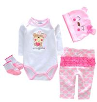 Conjunto de roupas para bonecas Reborn Pedolltree 20-22 Girl Pink