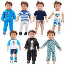 Conjunto de roupas para bonecas SOTOGO, boneco masculino de 18 polegadas com 7 roupas Conjunto de roupas para bonecas SOTOGO, boneco masculino de 18 polegadas com 7 roupas