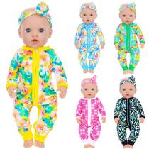 Conjunto de roupas para bonecas Unicorn Element 5 conjuntos de 35 a 45 cm com bandanas