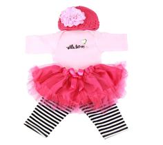 Conjunto de roupas para Reborn Baby Doll Girl de 20-23 polegadas