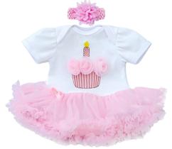 Conjunto de roupas para Reborn Baby Doll Girl de 43 a 56 cm com vestido e faixa de cabelo