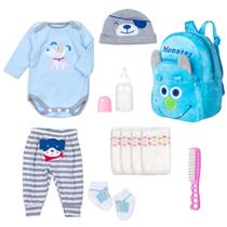 Conjunto de roupas para Reborn Baby Doll Pedolltree 43-56 cm com acessos.