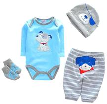 Conjunto de roupas para roupa azul Reborn Baby Doll Boy 20-22