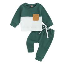 Conjunto de roupas Pivanzore Baby Boy Fall Winter Waffle Knit 18-24M Conjunto de roupas Pivanzore Baby Boy Fall Winter Waffle Knit 18-24M