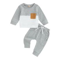 Conjunto de roupas Pivanzore Baby Boy Outono Inverno, 2 peças, roupa de 6 a 12 m Conjunto de roupas Pivanzore Baby Boy Outono Inverno, 2 peças, roupa de 6 a 12 m