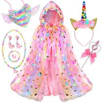 Conjunto de roupas Princess Fedio Unicorn Light up com brinquedos 3-8Y