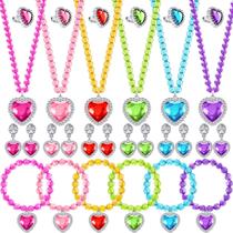 Conjunto de roupas Princess Jewelry Henoyso com colar e pulseira