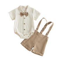 Conjunto de roupas PUHHAPIEY Infant Baby Boy Gentleman 0-3 meses