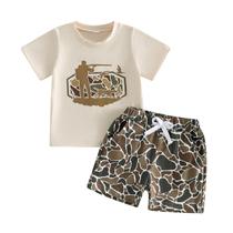 Conjunto de roupas PUHHAPIEY Toddler Baby Boy Retro Camo Hunting