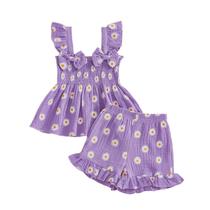 Conjunto de roupas PUHHAPIEY Toddler Baby Girls Summer Linen 18-24M