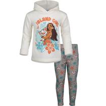 Conjunto de roupas: pulôver com capuz e leggings Disney Moana 4T