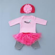 Conjunto de Roupas Reborn ZIYIUI - 5 Peças para Bonecas de 43-56cm (Rosa) Conjunto de Roupas Reborn ZIYIUI - 5 Peças para Bonecas de 43-56cm (Rosa)