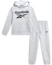 Conjunto de roupas Reebok Baby Boys, 2 peças, moletom e tênis de corrida, tamanho 5 Conjunto de roupas Reebok Baby Boys, 2 peças, moletom e tênis de corrida, tamanho 5