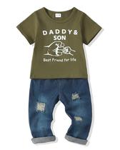 Conjunto de roupas Renotemy 2T Summer para menino de 2 anos