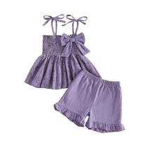 Conjunto de roupas Rourufy Toddler Baby Girl Summer Floral 2-3T
