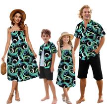 Conjunto de roupas SANGTREE Family Matching Hawaiian Outfits Girls Conjunto de roupas SANGTREE Family Matching Hawaiian Outfits Girls