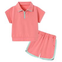 Conjunto de roupas SANMIO Toddler Girl 5-6T Drop Shoulder, 2 peças Conjunto de roupas SANMIO Toddler Girl 5-6T Drop Shoulder, 2 peças