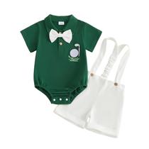 Conjunto de roupas Santikisler Newborn Baby Boy Golf Outfit 6-9M Conjunto de roupas Santikisler Newborn Baby Boy Golf Outfit 6-9M