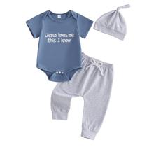 Conjunto de roupas SAYOO Aunties Bestie unissex, 3 unidades de 6 a 12 meses Conjunto de roupas SAYOO Aunties Bestie unissex, 3 unidades de 6 a 12 meses