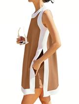 Conjunto de roupas Seetaa Summer para mulheres, suéter de malha sem mangas Conjunto de roupas Seetaa Summer para mulheres, suéter de malha sem mangas