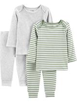 Conjunto de roupas Simple Joys by Carter's Baby Boys 4 peças 12M