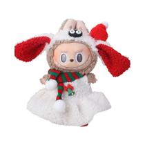 Conjunto De Roupas Temáticas De Natal Para Boneca Labubu De 15/17cm Com Tema De Cervo Vermelho, Conjunto De Roupas Temáticas De Natal Para Boneca Labubu De 15/17cm Com Tema De Cervo Vermelho,