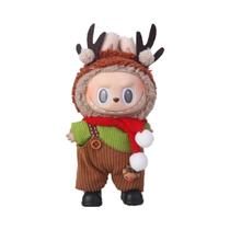 Conjunto De Roupas Temáticas De Natal Para Boneca Labubu De 15/17cm Com Tema De Cervo Vermelho, Conjunto De Roupas Temáticas De Natal Para Boneca Labubu De 15/17cm Com Tema De Cervo Vermelho,