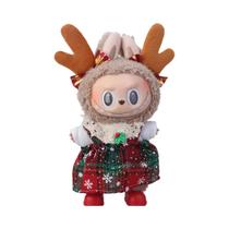 Conjunto De Roupas Temáticas De Natal Para Boneca Labubu De 15/17cm, Presente Único Para O Feriado Conjunto De Roupas Temáticas De Natal Para Boneca Labubu De 15/17cm, Presente Único Para O Feriado