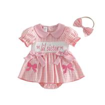 Conjunto de roupas vchooche Big Sister Little Sister Summer Girl Conjunto de roupas vchooche Big Sister Little Sister Summer Girl