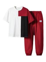 Conjunto de roupas WDIRARA Boy's Two Piece, camisetas e calças 10Y Conjunto de roupas WDIRARA Boy's Two Piece, camisetas e calças 10Y