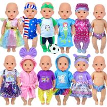 Conjunto de roupas WONDOLL para bonecas de 14-16 polegadas com acessórios