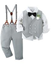 Conjunto de roupas YALLET Toddler Baby Boy Gentleman 18-24 meses Conjunto de roupas YALLET Toddler Baby Boy Gentleman 18-24 meses