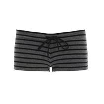 Conjunto de roupas YHUCTRE Stripe Skew Collar, camisetas e shorts para mulheres Conjunto de roupas YHUCTRE Stripe Skew Collar, camisetas e shorts para mulheres