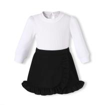 Conjunto de roupas YOUNGER TREE, saia de malha para meninas