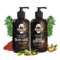 Conjunto de sabonete e condicionador de barba Perfecto com argan e jojoba