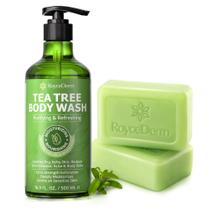 Conjunto de Sabonete Líquido e Barra Roycederm Tea Tree 500ml