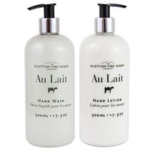 Conjunto de sabonetes finos escoceses e loções para mãos Au Lait