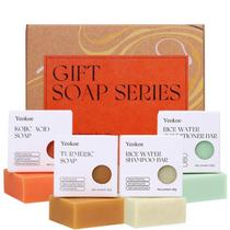 Conjunto de Sabonetes Yeokoe com Cúrcuma, Ácido Kójico e Água de Arroz 60g Conjunto de Sabonetes Yeokoe com Cúrcuma, Ácido Kójico e Água de Arroz 60g