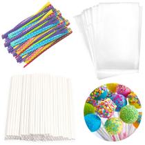 Conjunto de sacolas Cake Pop Treat Repinsta, incluindo 100 unidades de sacos de pacotes Conjunto de sacolas Cake Pop Treat Repinsta, incluindo 100 unidades de sacos de pacotes