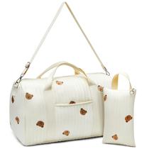 Conjunto de sacolas de fraldas Paterr de algodão grande 48x24x28 cm Conjunto de sacolas de fraldas Paterr de algodão grande 48x24x28 cm