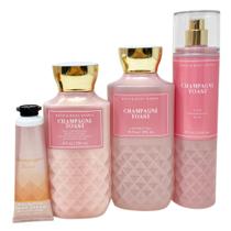 Conjunto de Sacolas de Presente Bath & Body Works Champagne Toast com Loção Conjunto de Sacolas de Presente Bath & Body Works Champagne Toast com Loção