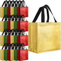 Conjunto de sacolas de presente, bolsa reutilizável Eccliy Glossy, 80 peças, vermelha Conjunto de sacolas de presente, bolsa reutilizável Eccliy Glossy, 80 peças, vermelha
