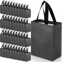 Conjunto de sacolas de presente Eccliy de 80 peças, sacola reutilizável brilhante com alças, sacolas de compras para casamento, Halloween, Ação de Graças e Natal (média, cinza escuro) Conjunto de sacolas de presente Eccliy de 80 peças, sacola reutilizável brilhante com alças, sacolas de compras para casamento, Halloween, Ação de Graças e Natal (média, cinza escuro)
